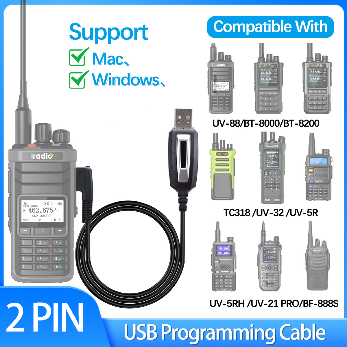 Mini Electronics Gadgets - USB Programming Cable for BAJETON BJ-7800