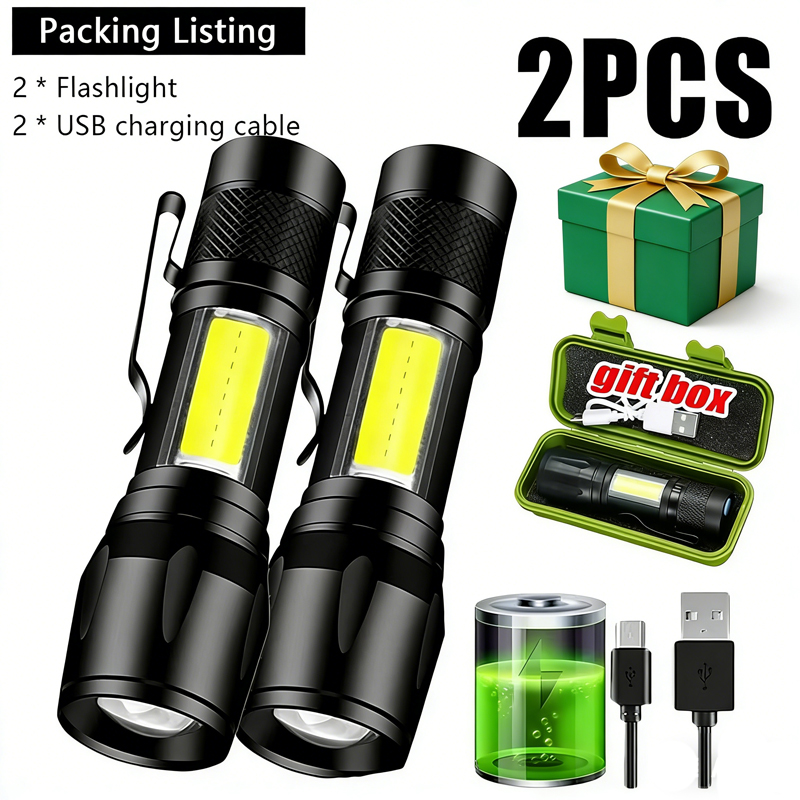 Mini LED Flashlight COB+XPE Po - Mini Electronics Gadgets review and price