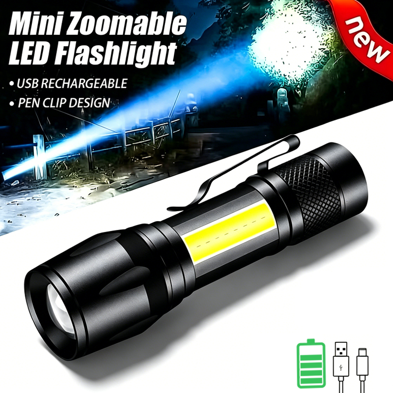 Mini LED Flashlight COB+XPE Po - Mini Electronics Gadgets review and price