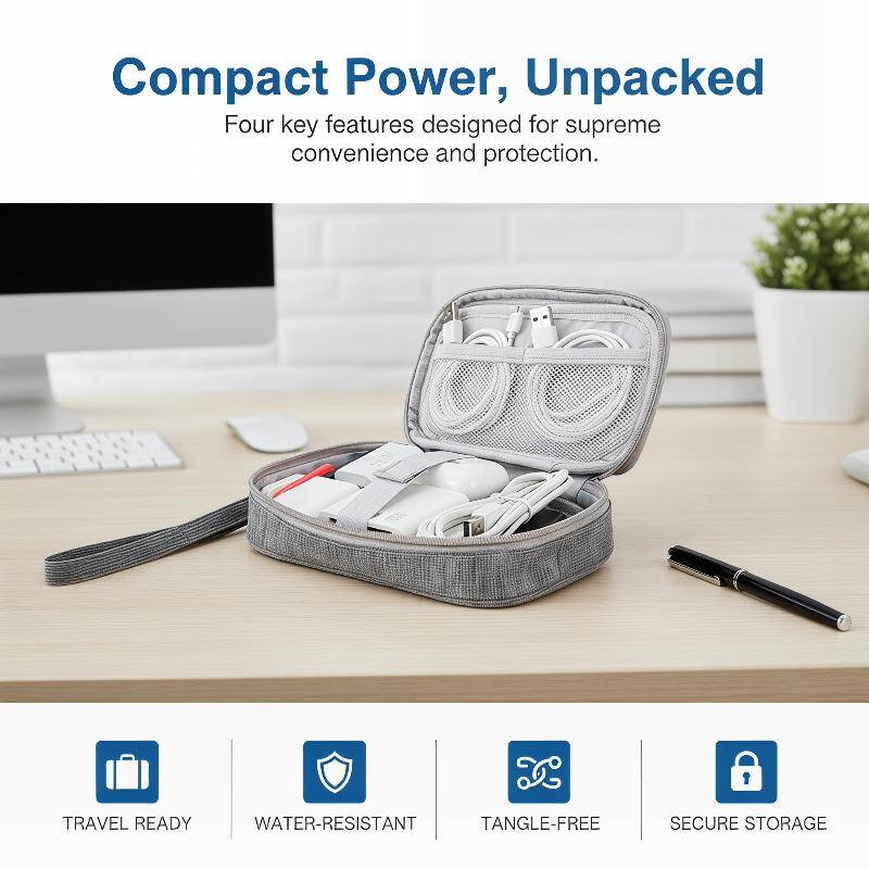 Double Layer Cable Storage Bag - Electronics And Gadgets With A review and price
