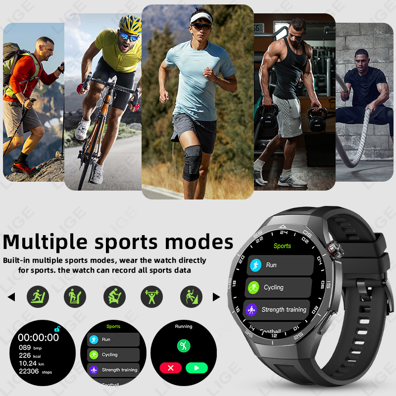 LIGE New ECG Monitor Watch Hea - Electronics Gadgets For Men review and price