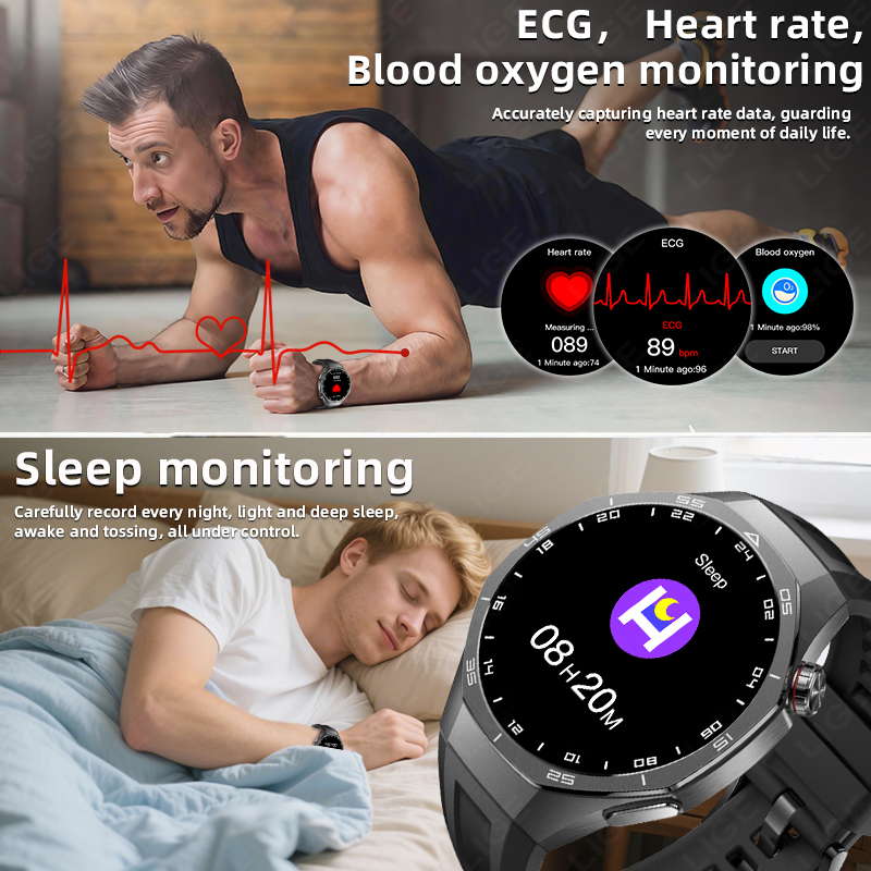 LIGE New ECG Monitor Watch Hea - Electronics Gadgets For Men review and price