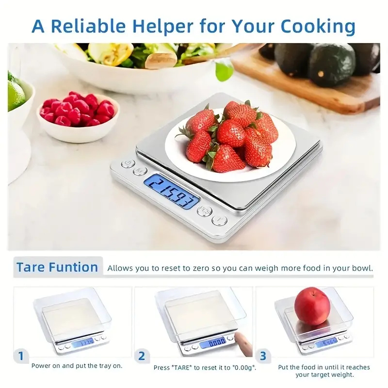 1pc Digital Kitchen Scale Mini - Electronics And Gadgets With A review and price