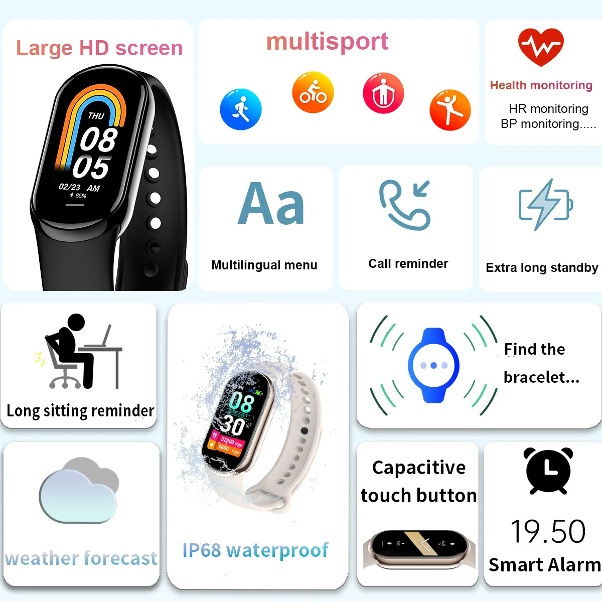 New Original Small M8 Band Sma - Electronics Gadgets For Men review and price