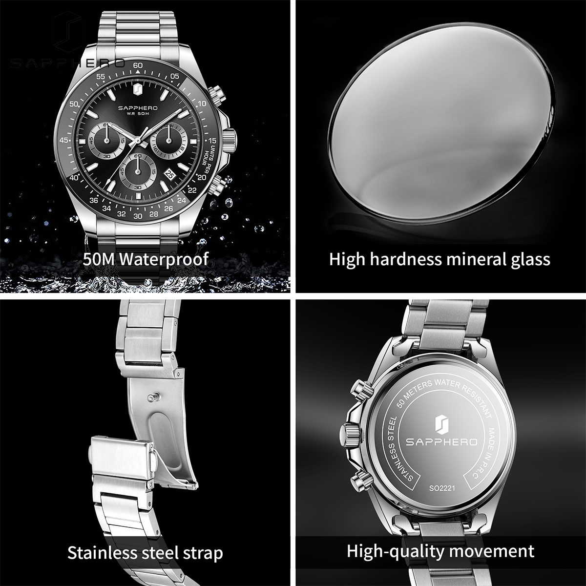 SAPPHERO Fashionable Men's Wat - Electronics Gadgets For Men review and price